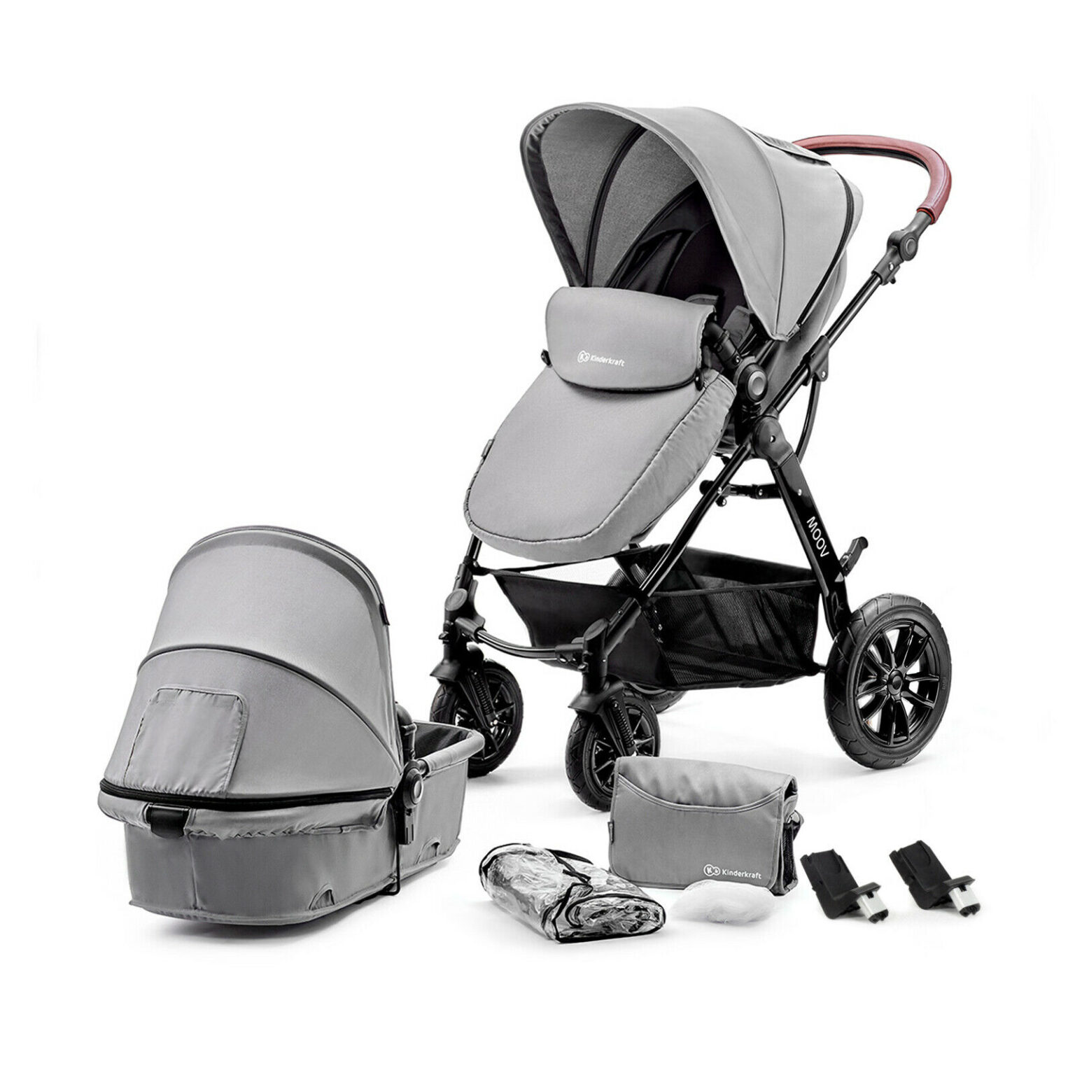3 in 1 Baby Pram Boston Stroller Trio Travel System with Car Seat in
