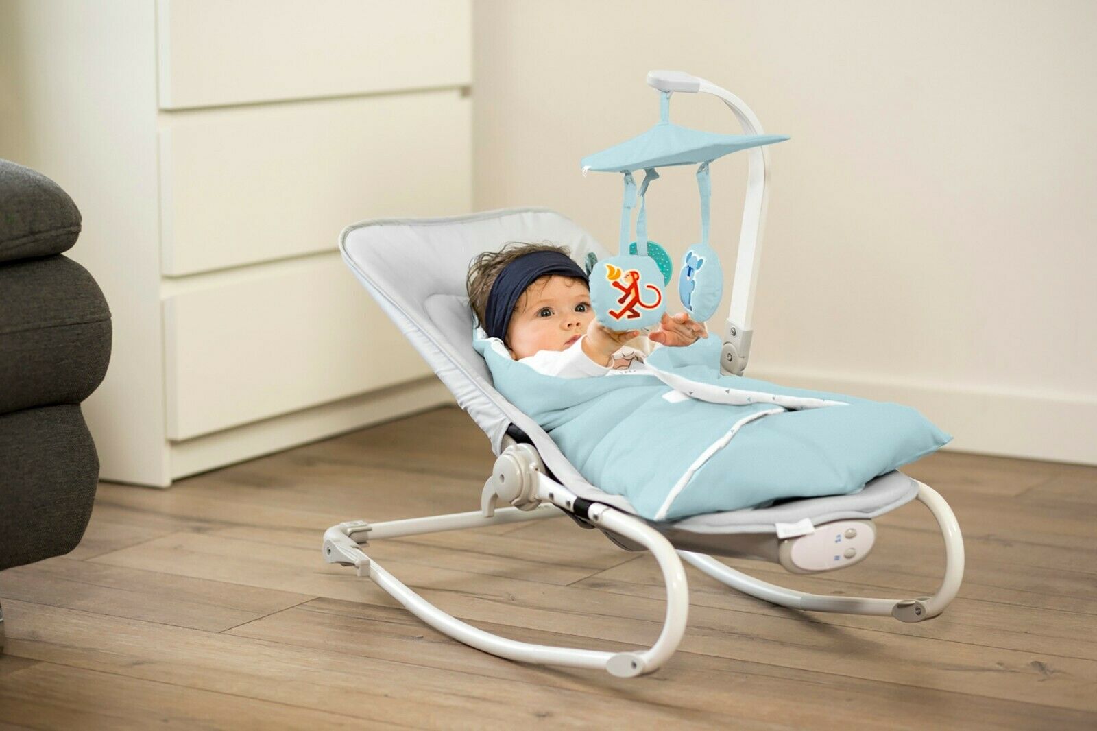 3 in 1 Baby Bouncer Rocker Bouncing Cradle FELIO Infant Rocker Electric