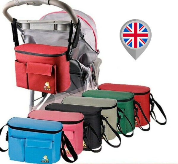 Pram Bag for Baby Stroller Baby Diaper Changing Travel Shoulder Bag