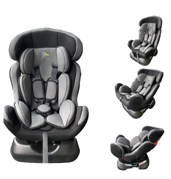3 in 1 Child Baby Car Seat With Base in Gray For Baby Boss